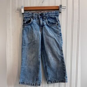 Vintage Boys 90s Wide Leg Denim Baby Gap Jeans 3T Adjustable Waistband